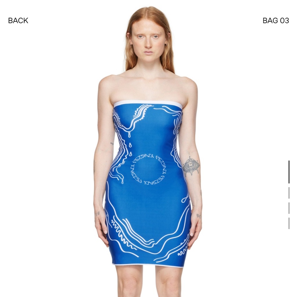 DI PETSA RARE BLUE VENUS MINI DRESS XS - SMALL